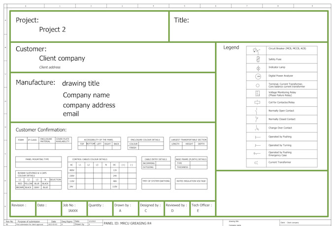 design plc electrical panel with control and layout